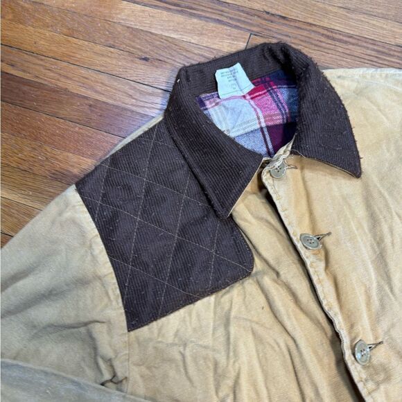 Vintage 80s Plaid Lined Chore Coat - Picture 6 of 10